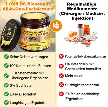 [offizieller Markenshop] 🐝 LOVILDS™ Bienengift-All-Action-Creme (👩‍⚕️ Deutsche Dermatologische Gesellschaft e.V. 𝟐𝟎𝟐𝟓Besonders empfehlenswerte Produkte)